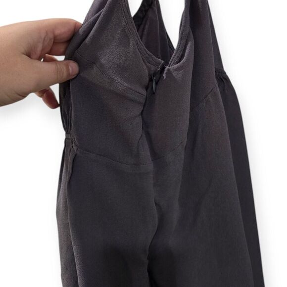 Wrap London Size Small Baby Doll Racerback Bow Cami Dusty Plum Tank Goth Flowy - Picture 4 of 6